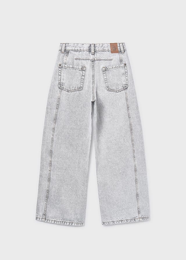 Pantalon largo tejano wide le