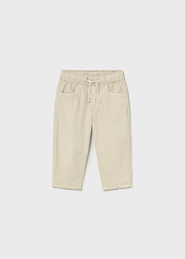 Pantalon popelin elastan