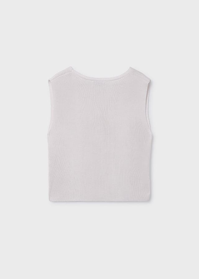 Top tricot botones