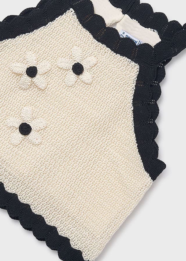 Top tricot flores