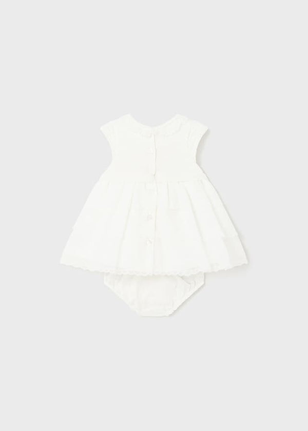 Vestido combinado tricot