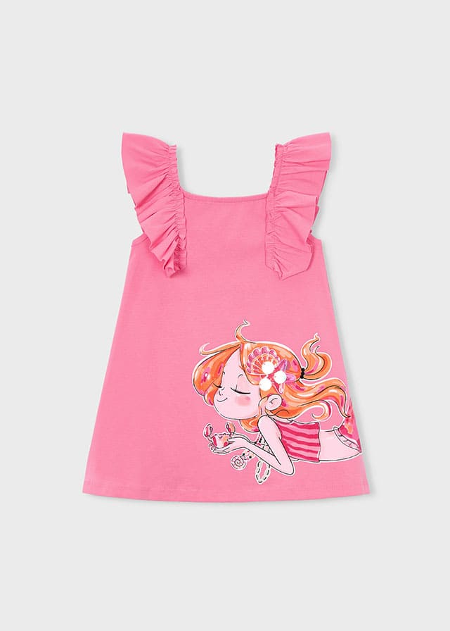 Vestido punto volantes