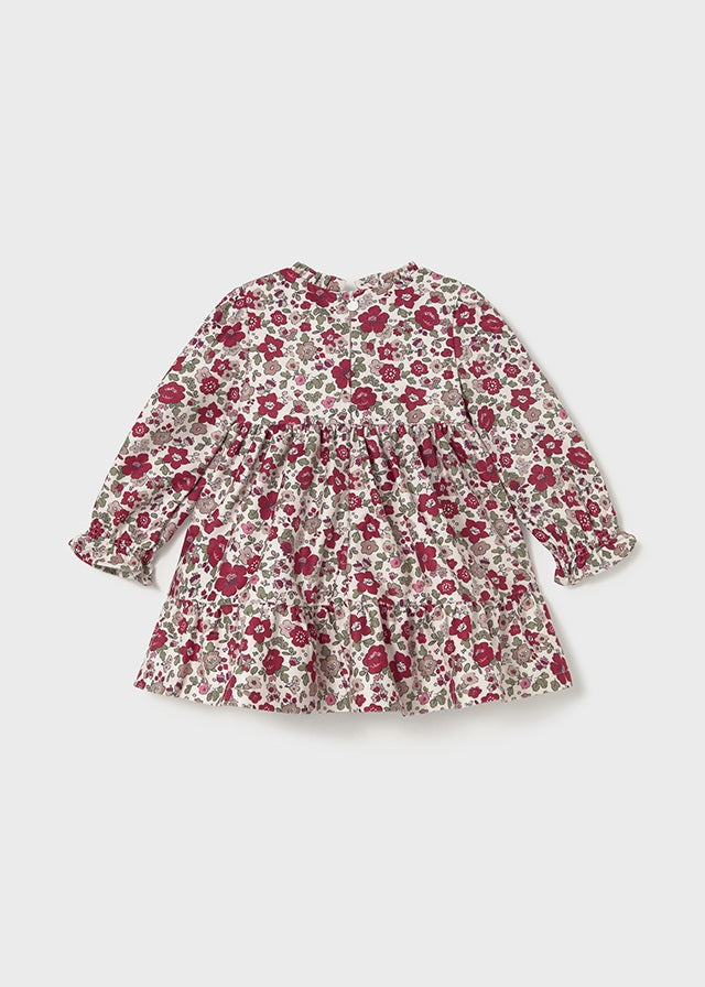 Vestido terciopelo estampado