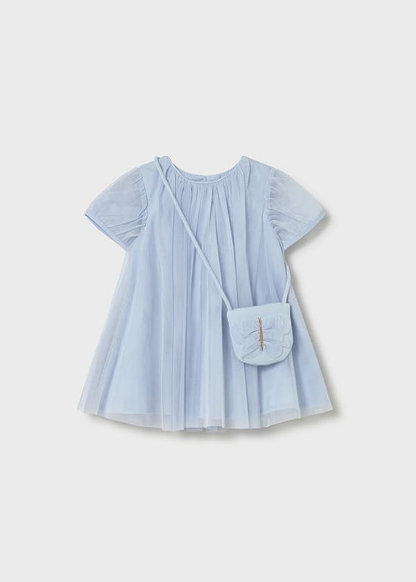 Vestido tul con bolso