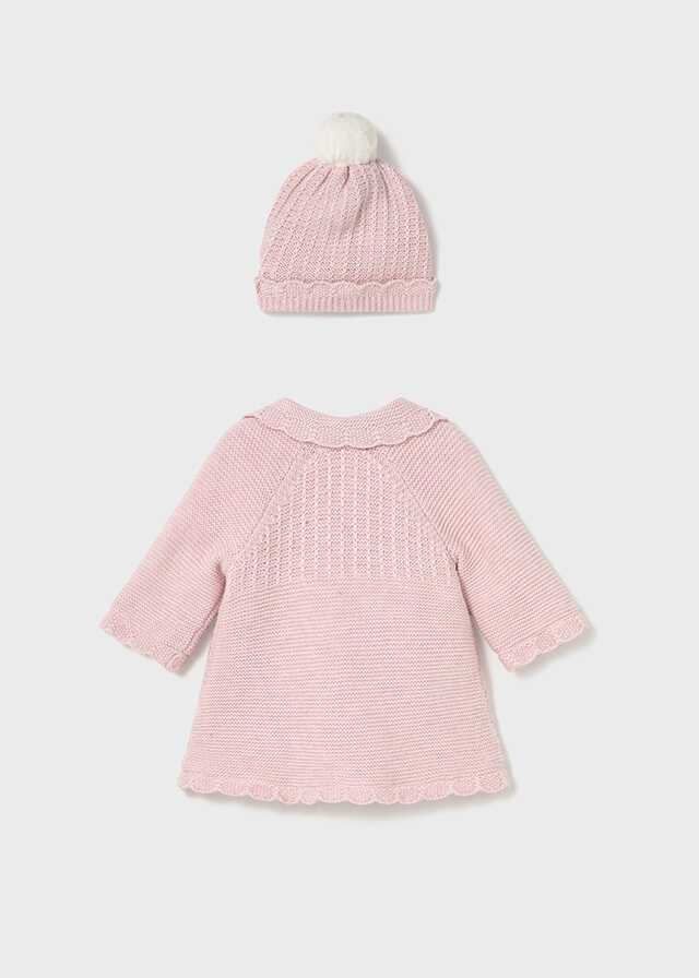 Abrigo y gorro tricot