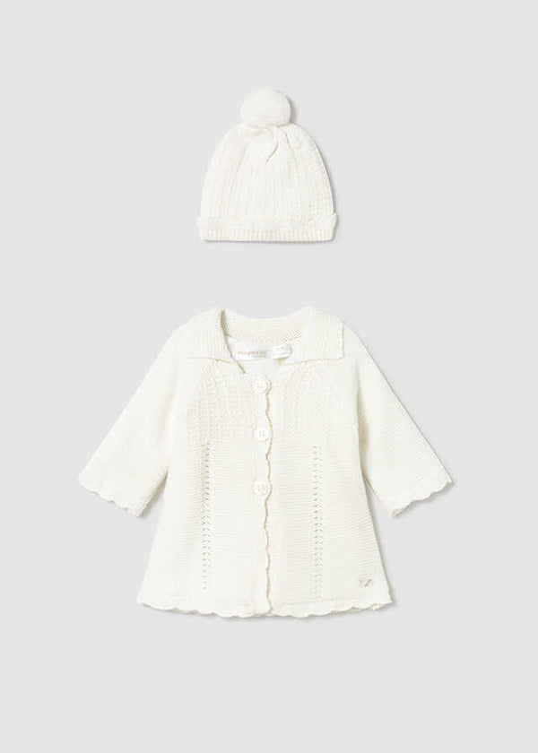Abrigo y gorro tricot