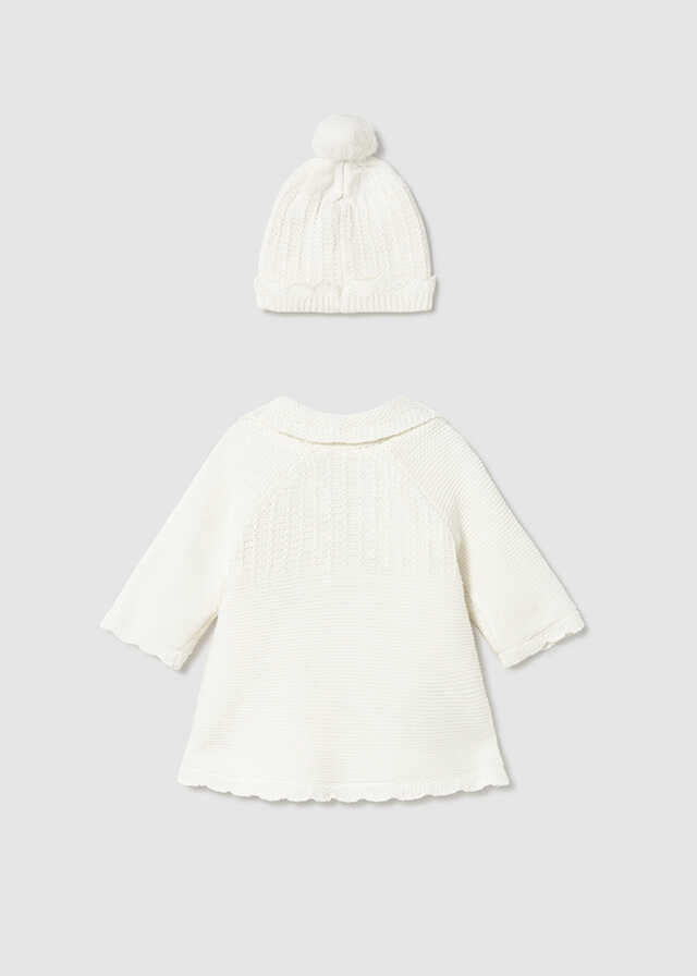 Abrigo y gorro tricot