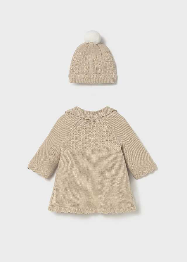 Abrigo y gorro tricot