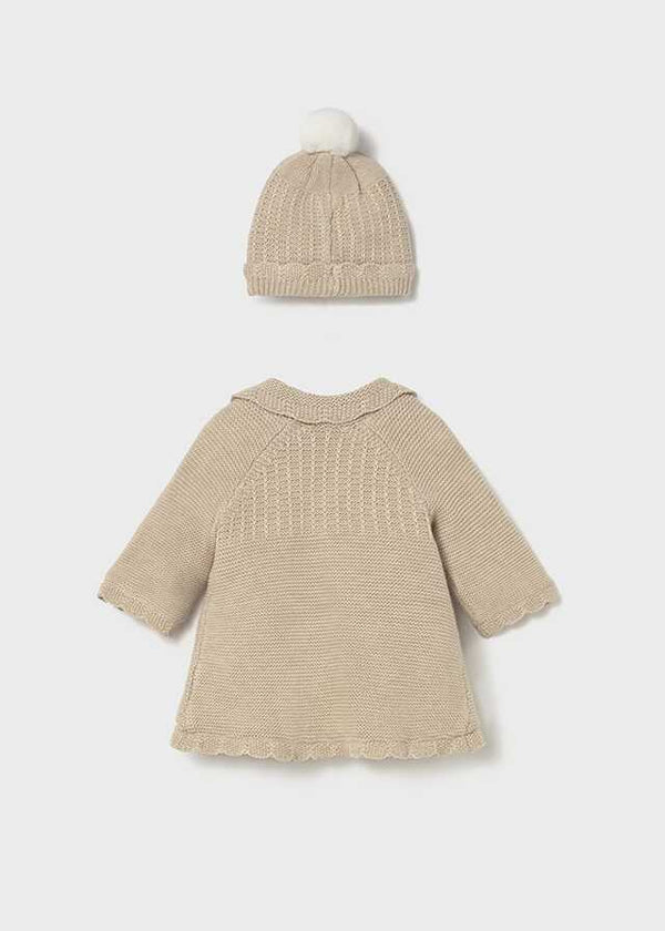 Abrigo y gorro tricot