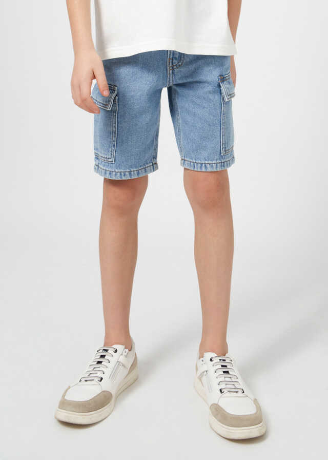 Bermuda denim cargo