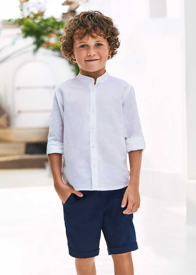 Bermuda lino suiting