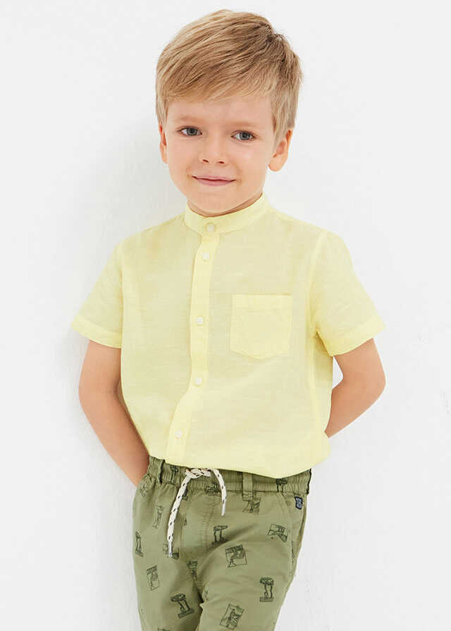 Camisa m/c c/mao lino