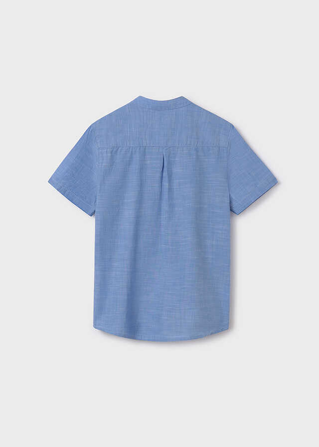 Camisa m/c cuello mao