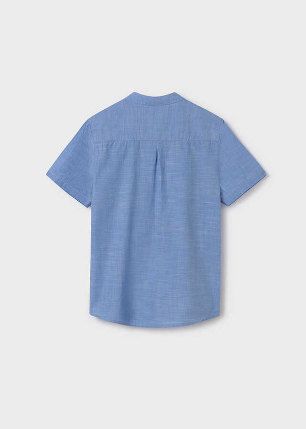 Camisa m/c cuello mao