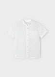 Camisa m/c cuello mao lino