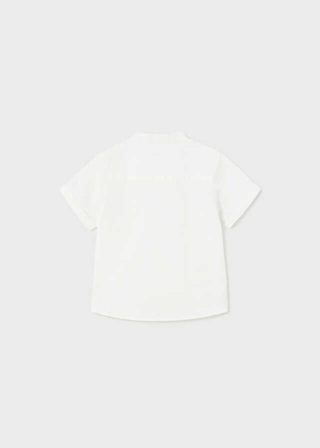 Camisa m/c cuello mao lino