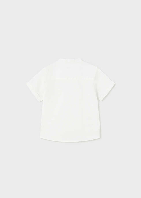 Camisa m/c cuello mao lino