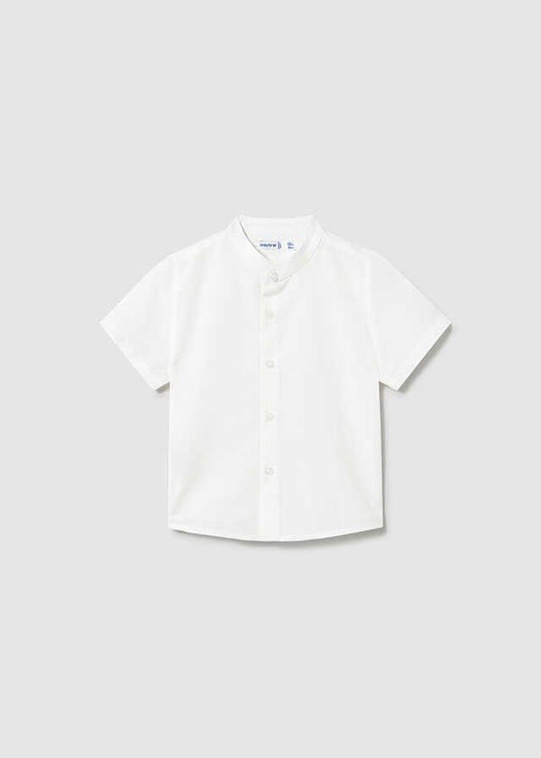 Camisa m/c cuello mao lino