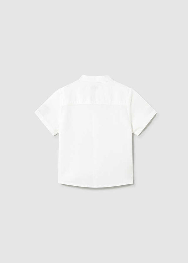 Camisa m/c cuello mao lino