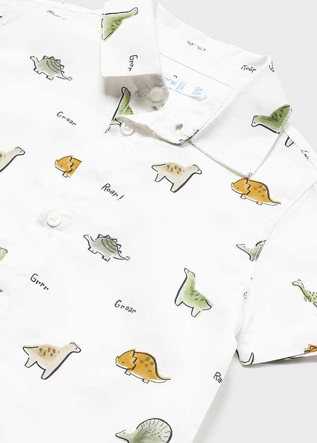 Camisa m/c estampado grande