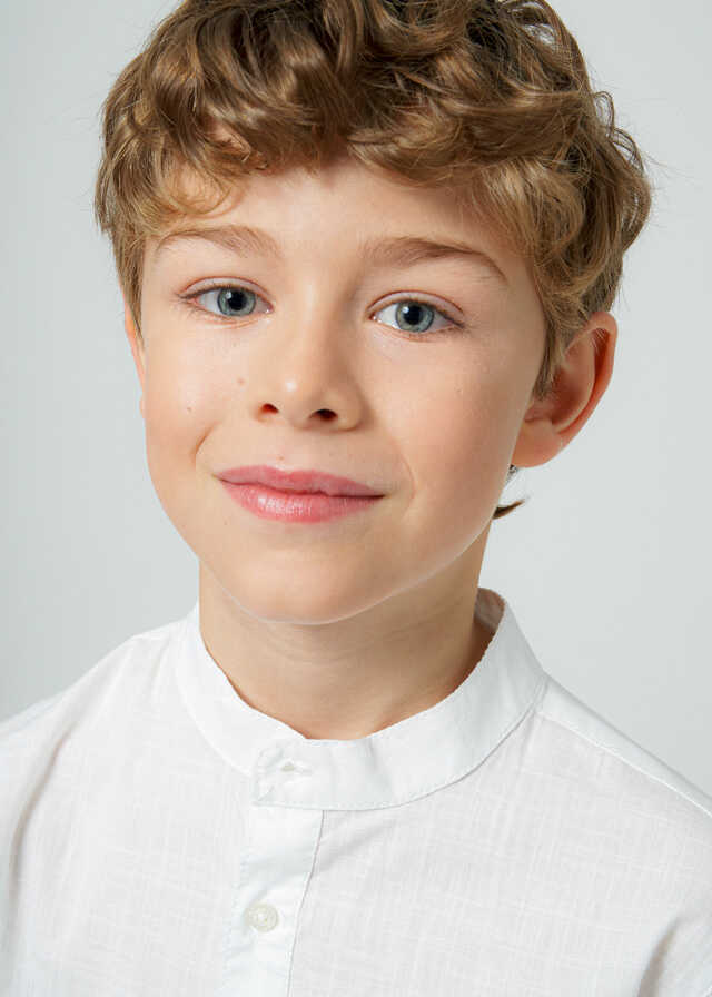 Camisa m/l cuello mao