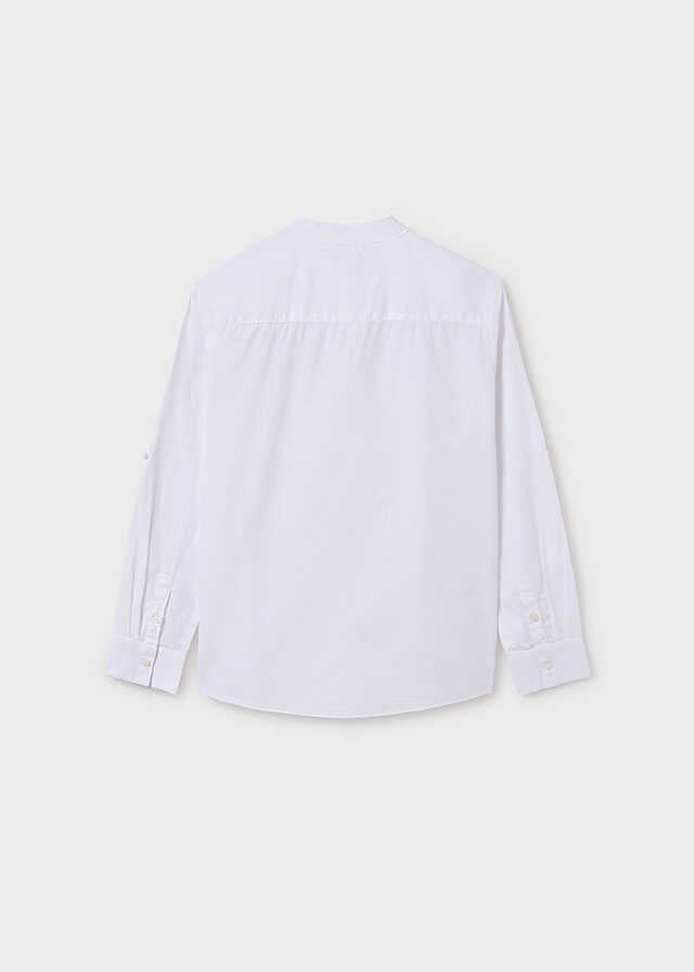 Camisa m/l cuello mao