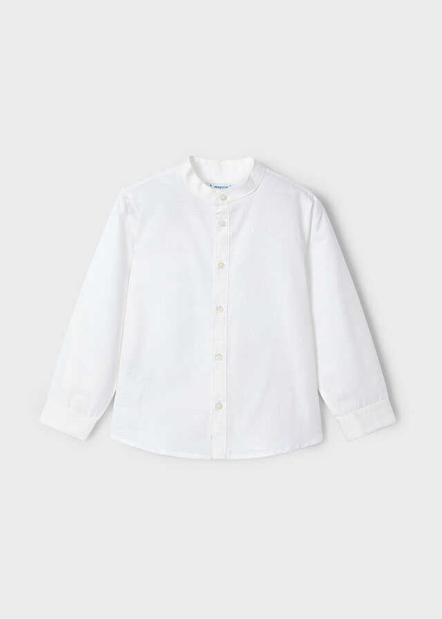 Camisa m/l cuello mao lino