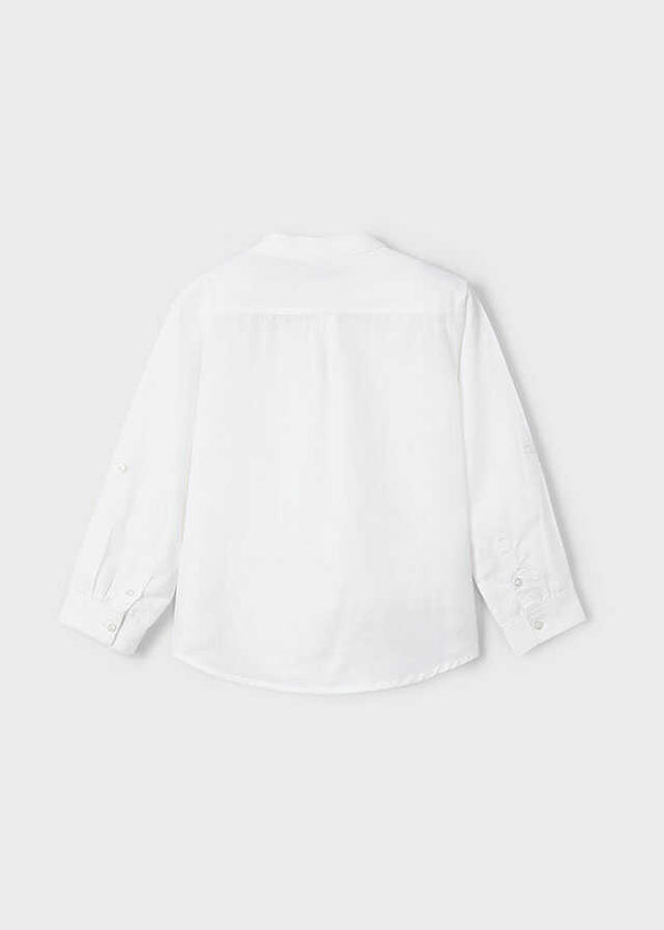 Camisa m/l cuello mao lino