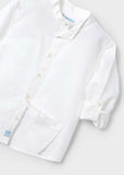 Camisa m/l cuello mao lino