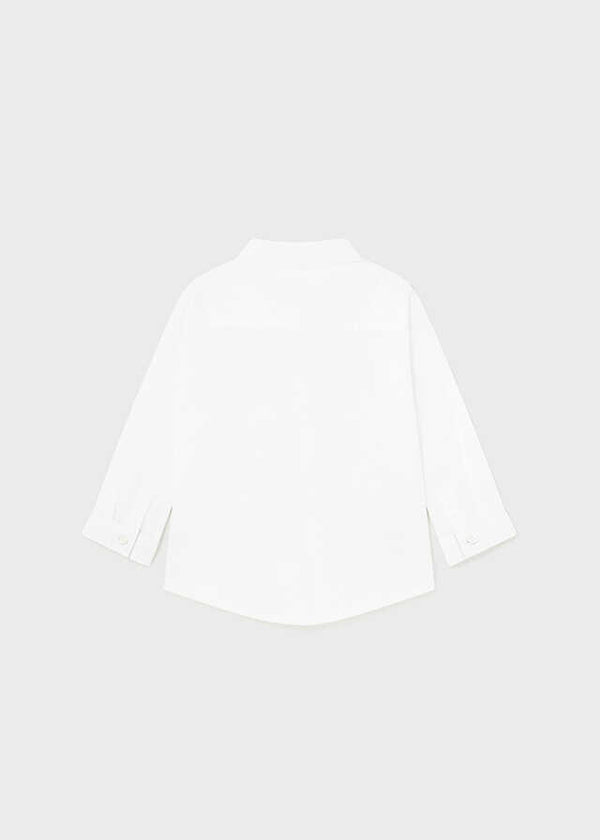 Camisa m/l vestir pajarita