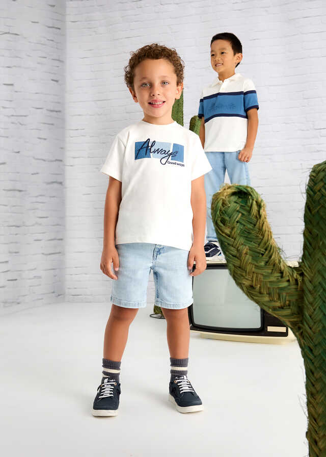 Camiseta m/c apliques