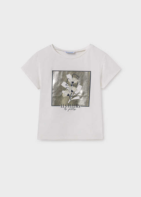 Camiseta m/c bordado