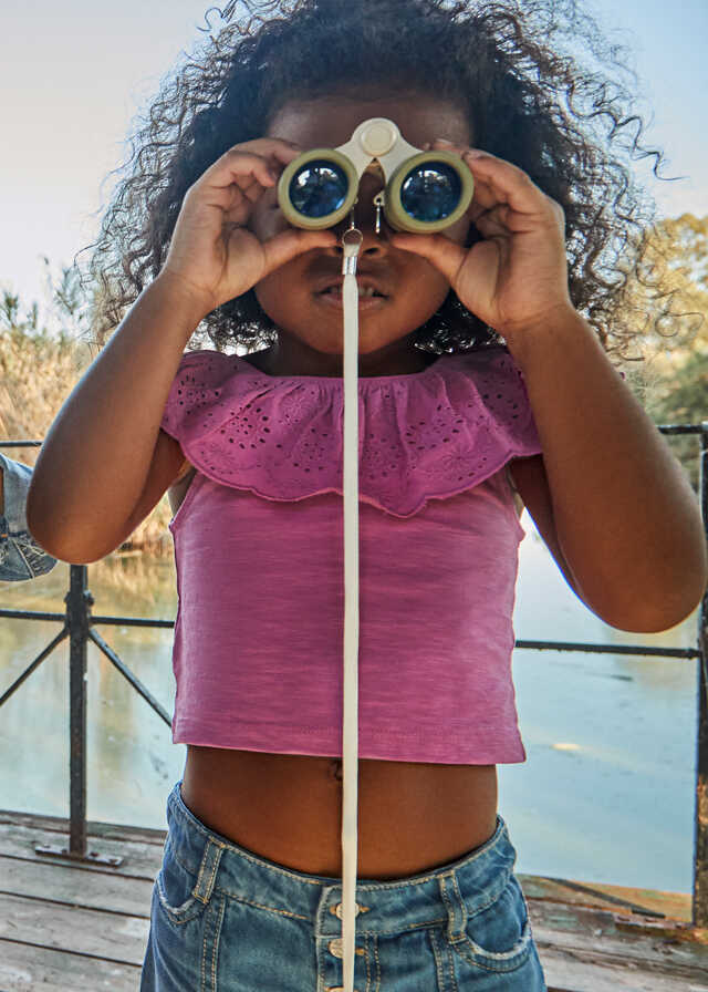 Camiseta m/c combinada