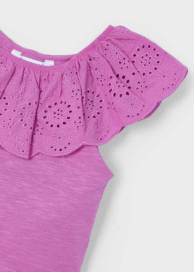 Camiseta m/c combinada