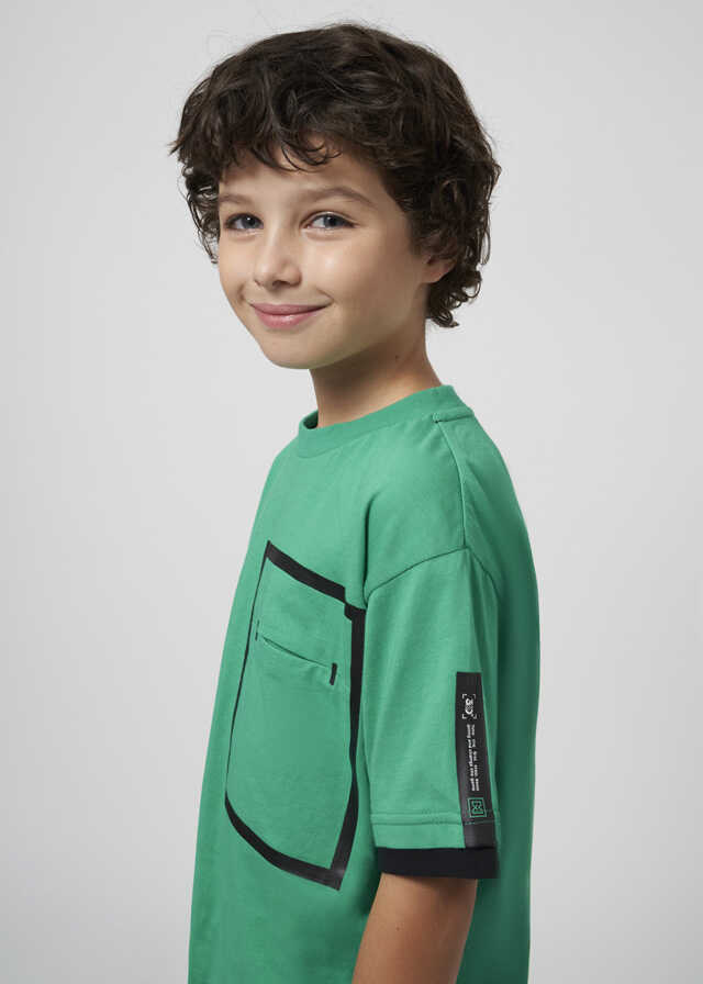 Camiseta m/c contrastes manga