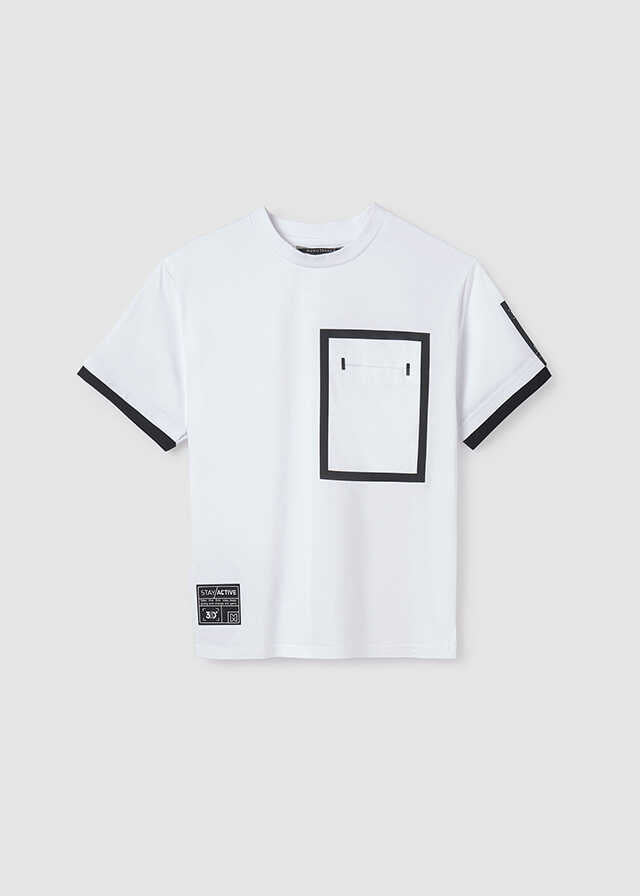 Camiseta m/c contrastes manga