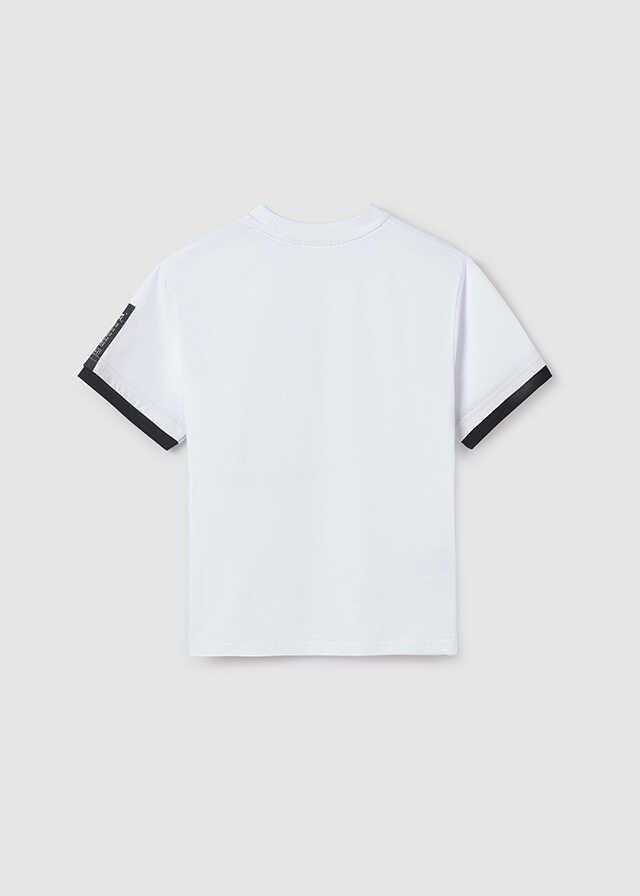 Camiseta m/c contrastes manga