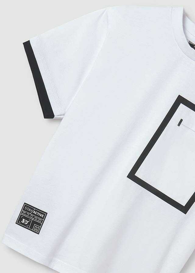 Camiseta m/c contrastes manga