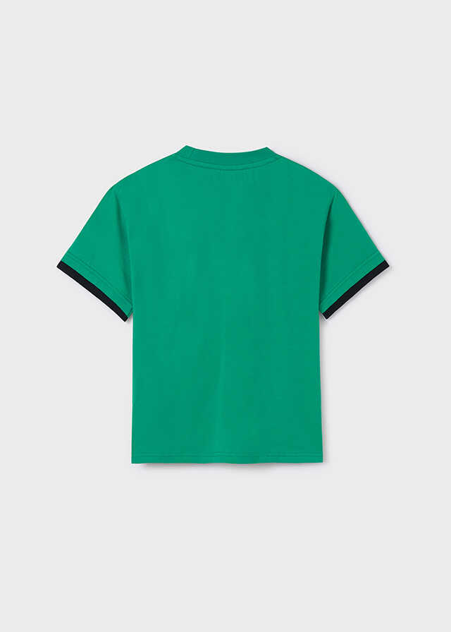 Camiseta m/c contrastes manga