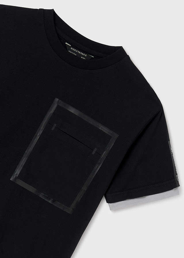 Camiseta m/c contrastes manga