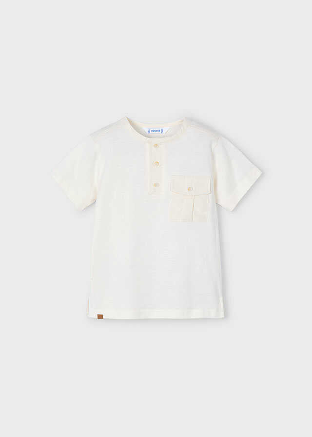 Camiseta m/c cuello panadero