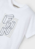 Camiseta m/c embossed "fun"