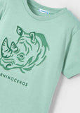 Camiseta m/c embossed "rhino"