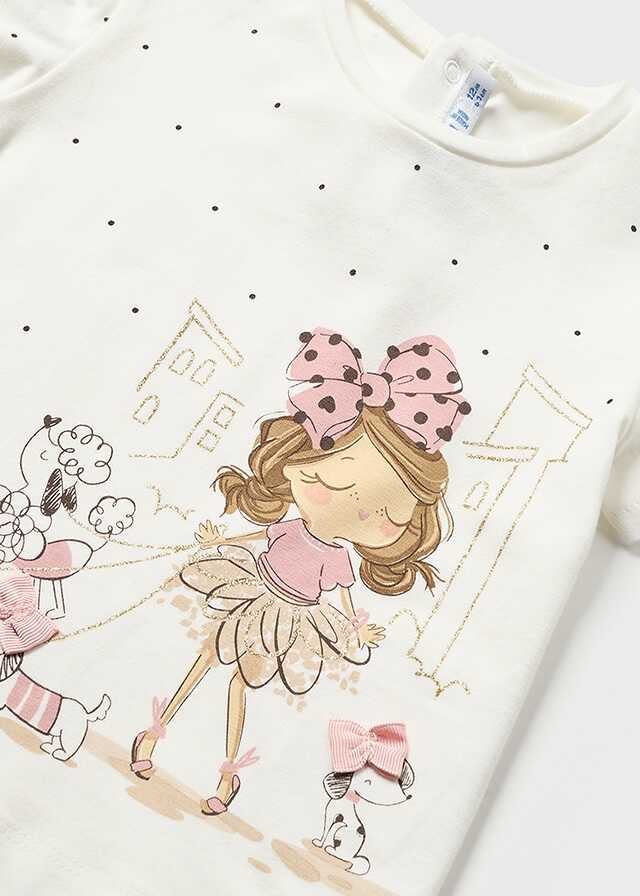 Camiseta m/c niña con perros
