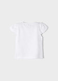 Camiseta m/c niña flor