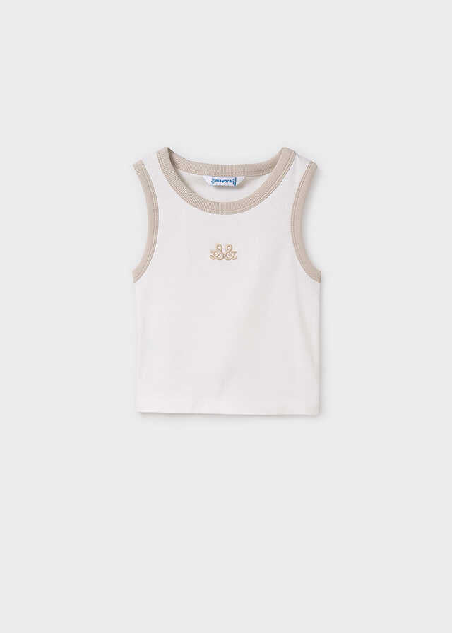 Camiseta tirantes bordado