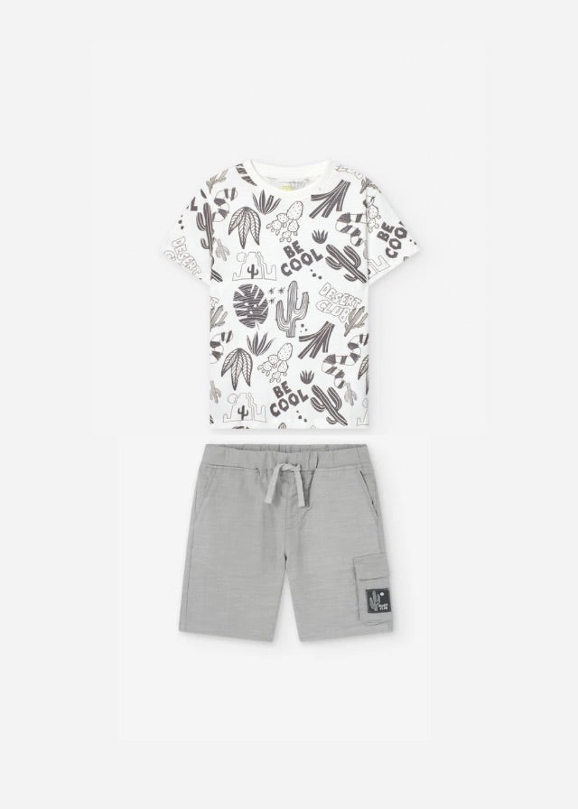 CONJ. TSHIRT JERSEY Y SHORT COTTON