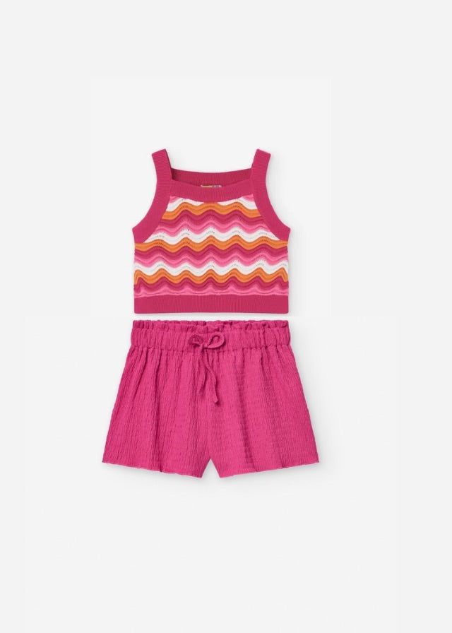 CONJ. SWEATER KNIT Y SHORT JERSEY