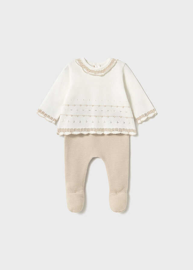 Conj. polaina tricot