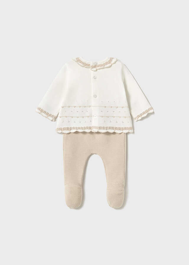 Conj. polaina tricot